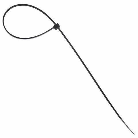 Хомуты (стяжки), нейлоновые, 4 мм х 300 мм, комплект 100 шт., PROCONNECT, черные 57-0301  (Клиент)