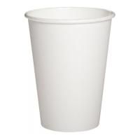 Стакан бумажный для горячего 250мл d-80 белый 50/1000