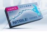 Перчатки смотровые нитриловые неопудренные NITRILE OPTIMA голубые ХL 50/1000