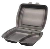 ВПС Ланч-бокс 2-сек (245х210х60) черн SLB-2 эко вспенТДУ 100/100 