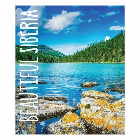 Тетрадь 48л А5 клетка обложка картон Природа BRAUBERG 1/10/100