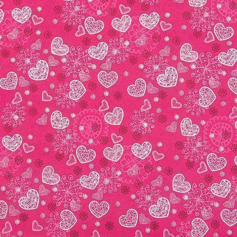 Бумага подарочная 70х100см Золотая Сказка Love story,ассор. 5 дизайнов, мелов.70г/м2 1/50