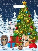 НГ Пакет с вырубной ручкой (31х40)-60 Новогодняя компания ТИКО 50/500