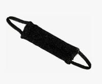 Мочалка для тела вязаная фабричная черная (арт 032) 1/100