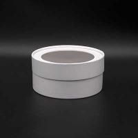 Коробка шайба с прозр. крышкой 21х7,5см белый матовый