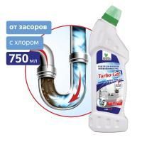 Средство жидкое 750мл Turbo-Gel гель для прочистки труб Clean&Green 1/8 Средство жидкое 750мл Turbo-Gel гель для прочистки труб Clean&Green 1/8