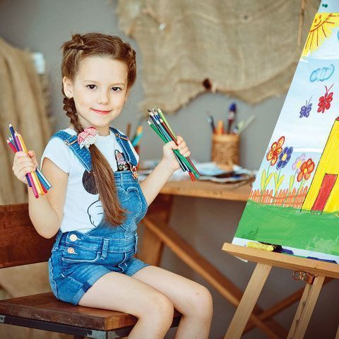 Карандаши цветные 12цв акварельные шестигранные ЮНЛАНДИЯ Юный Волшебник 1/12