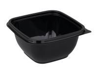 Контейнер ПП 500мл (126х126х60) СпК-1212 Кубик черный ПолиЭр (крышка 450196) 50/500