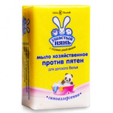Мыло хозяйственное 180гр Ушастый нянь от пятен 1/36 Мыло хозяйственное 180гр Ушастый нянь от пятен 1/36
