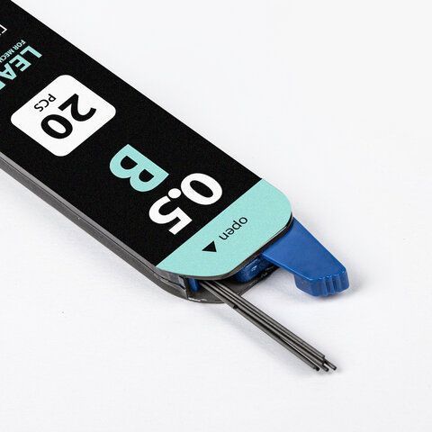 Грифель запасной 20шт В 0,5мм Black Jack BRAUBERG 1/36/1440