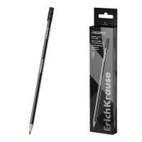 Карандаш ч/гр HB пластик с ластиком ErichKrause MEGAPOLIS 1/12