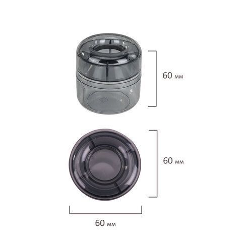Скрепочница магнитная прозрачный корпус Basic STAFF 1/70