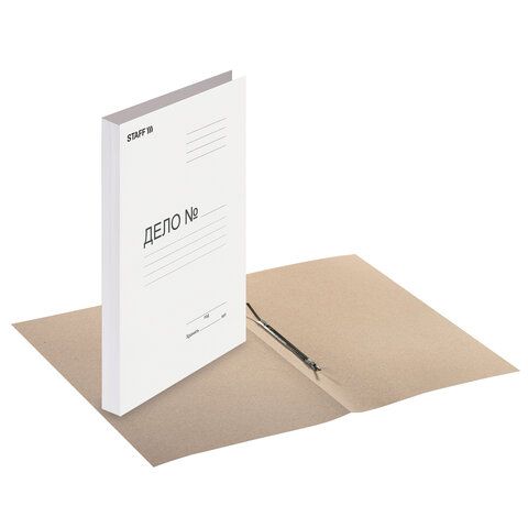 Скоросшиватель картон STAFF 220 г/м2 до 200л  1/200