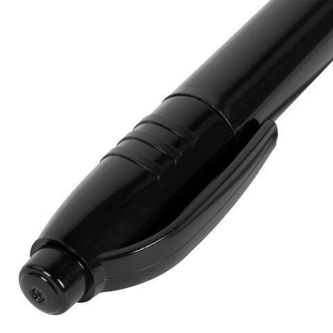 Маркер перманентный двусторонний BRAUBERG DUO, ЧЕРНЫЙ, наконечники 0,7/1 мм 1/10