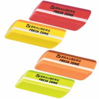 Ластик 60х18х12мм большой, скошенный, цвет ассорти 1/36