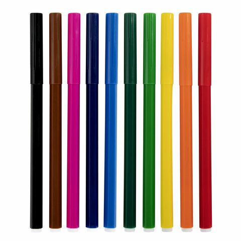 Фломастеры 10цв смываемые вентилируемый колпачок CENTROPEN Пингвины 1/24