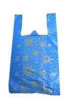 Пакет Майка ПНД Звезды синяя (32+16)х60-17 МП 100/1500