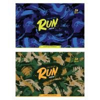 Альбом для рисования 24л А4  на скрепке эконом ArtSpace Military 1/6/60