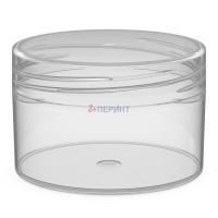 Банка с резьбой 70мл d-55 б/кр прозрачная Шарм 70/55 Перинт (крышка 446816) 960/480