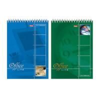 Блокнот 60л А5 145х205мм клетка спираль картон жесткая подложка HATBER Office Line 1/4/64