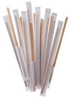 Одноразовый Размешиватель деревянный для кофе 14см в индивид.бумажной  упак. ARUS (АРУС) 250/5000