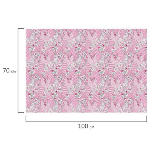 Бумага подарочная 70х100см Золотая Сказка Compliments,ассор. 5 дизайнов, мелов.70г/м2 1/50