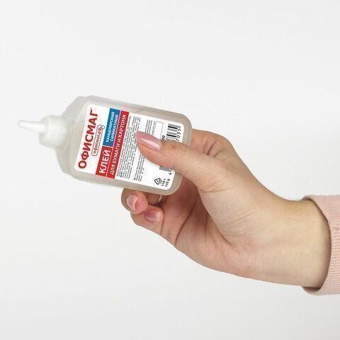 Клей канцелярский силикатный 110гр ОФИСМАГ 1/50