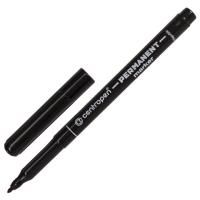 Маркер перманентный черный 1мм тонкий наконечник CENTROPEN 1/12/240