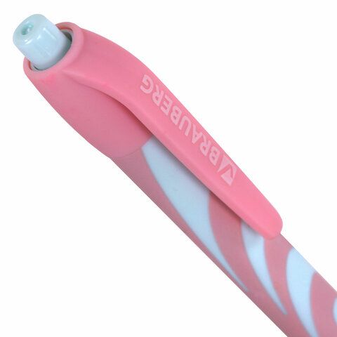 Ручка шариковая автомат синяя узел 0,7мм Brauberg Pastel 1/40