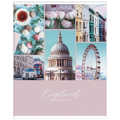 Тетрадь 48л А5 клетка офсет обложка мелов бумага Travelbook HATBER-ECO 8/80