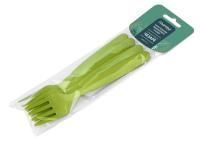 Вилка пластиковая 4шт оливковая ЧЕЗАРЕ 1/68