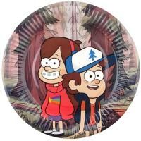 Тарелка картон с рисунком d-180 Гравити Фолз 10/10