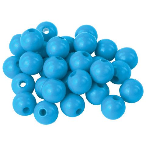 Бусины для творчества ШАРИКИ, 8мм, 30г., бирюзовые, св.голубые, голубые, ОСТРОВ СОКРОВИЩ (вывод)