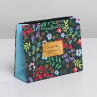 Пакет подарочный бумажный (15х12x5,5) ламинир Present for you 1/1