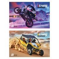 Альбом для рисования 20л А4  на скрепке эконом ArtSpace Авто Гонки 1/10/80