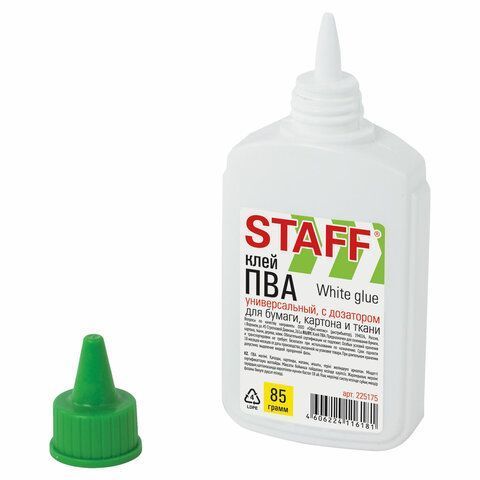 Клей ПВА 85г с дозатором STAFF 1/50