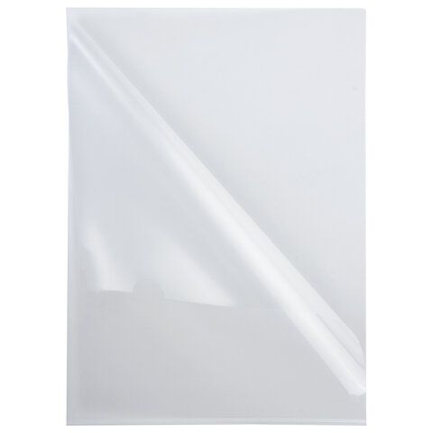 Папка-уголок А4 прозр. бесцветная 0,10мм BRAUBERG 1/50/700