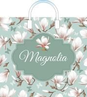 Пакет с пластмассовыми ручками (38х34)-90 Магнолия 10/150