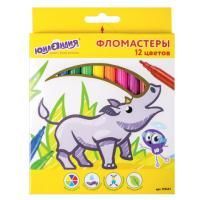 Фломастеры 12цв легкосмываемые ЮНЛАНДИЯ Экзотика 1/12 