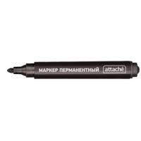 Маркер перманентный черный 2-3 мм универсальный ATTACHE 1/12/864