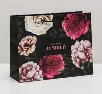 Пакет подарочный бумажный (23х18х8) ламинир Для самой лучшей 1/1