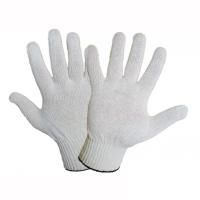 Перчатки без ПВХ рабочие х/б 6-нитка 10 класс белые 1/10
