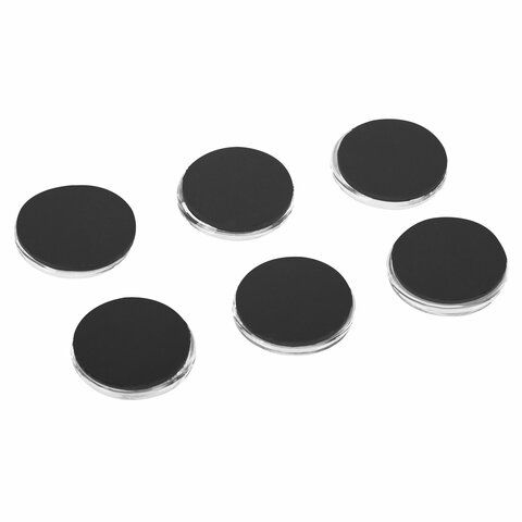 Магниты BRAUBERG диам 35мм 6шт стеклянные круглые в блистере 1/24/96 (Клиент)