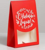 НГ Подарочная коробка 15х7х22см складная С новым годом! 1/1