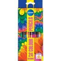 Карандаши цветные 24цв двусторонние 12 шт Centrum 1/24/144