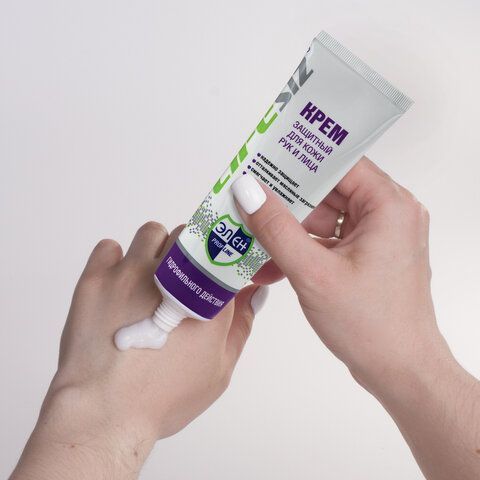 Крем защитный, 100 мл, ЭЛЕН, гидрофил.,от масел, красок, смазок,извести, цемента 1/10/100 Крем защитный, 100 мл, ЭЛЕН, гидрофил.,от масел, красок, смазок,извести, цемента 1/10/100