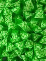 Бант-звезда 5см зеленые 1/50
