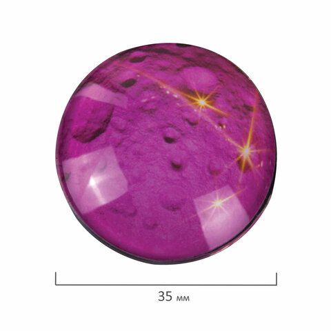 Магниты BRAUBERG диам 35мм 6шт стеклянные круглые в блистере 1/24/96 (Клиент)