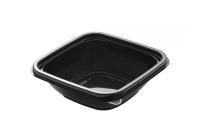 Контейнер ПЭТ 250мл (125х125х39) С-12/12 черный UPAX-UNITY (крышка 458048) 50/1000 