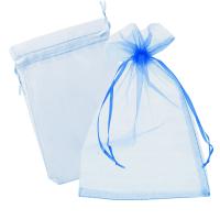 Подарочный мешок текстильный ОРГАНЗА СИНИЙ 7х9см 1/25/250